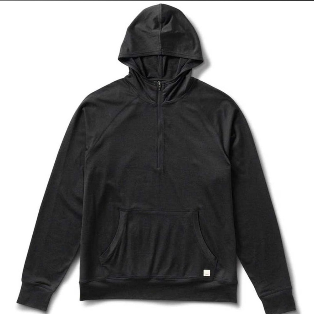 Vuori Mens Sweatshirt Ponto Performance Half Zip Hoodie